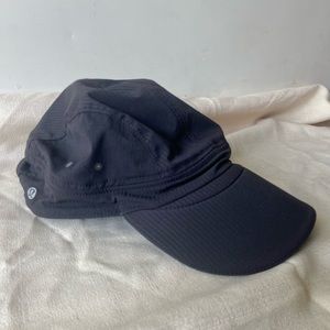 Lululemon Reflective Black Unisex Lightweight Crushable Strap Back Cap Hat